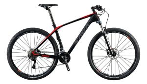Bicicleta De Carbono Mtb Sava Deck 2.0. Color Negro/rojo Tamaño Del Cuadro 15