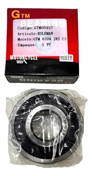 Rulemán Para Moto, 6304 2rs C3. Gtm00457