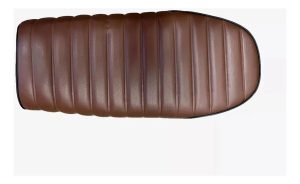 Asiento Biplaza Moto Café Racer Marrón Ancho Gtm00902
