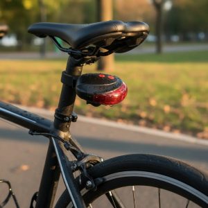 Luz De Seguridad Dual, Led 7func. + Láser 2 Func.-600 P/bici