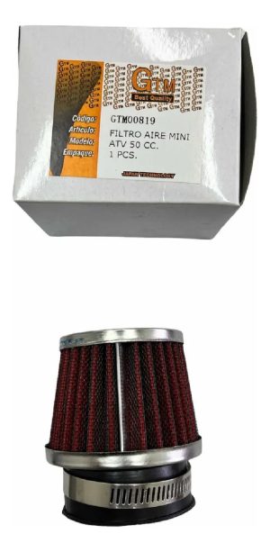 Filtro De Aire Moto Y Mini Atv 50 Cc. Gtm00819 42/43/44 Diam