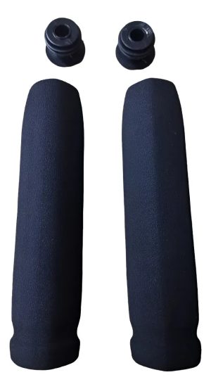 Par De Puños P/ Bici Mtb Esponja Alta Densidad Negro 125mm