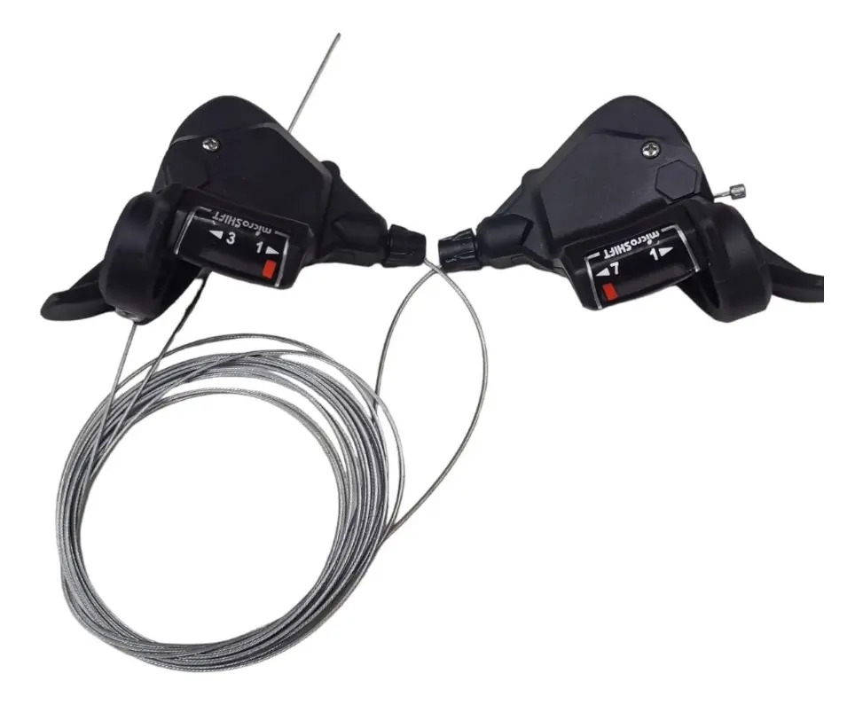 Juego De Shifters P/bicicleta.microshift Ts38 3x7 Vel. Sts38