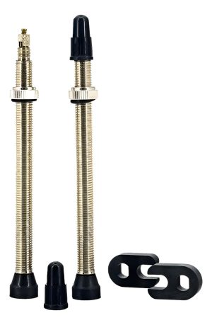 Par De Valvulas Tkx Tubeless 80mm. Base Conica. Bici