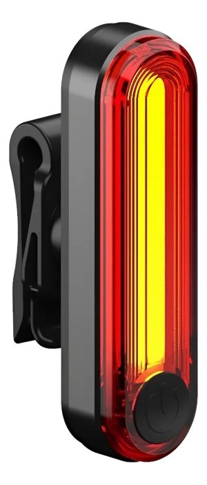 Luz Bicicletas Trasera Led Usb Recargable 50 Lumens Lelumia Color Negro