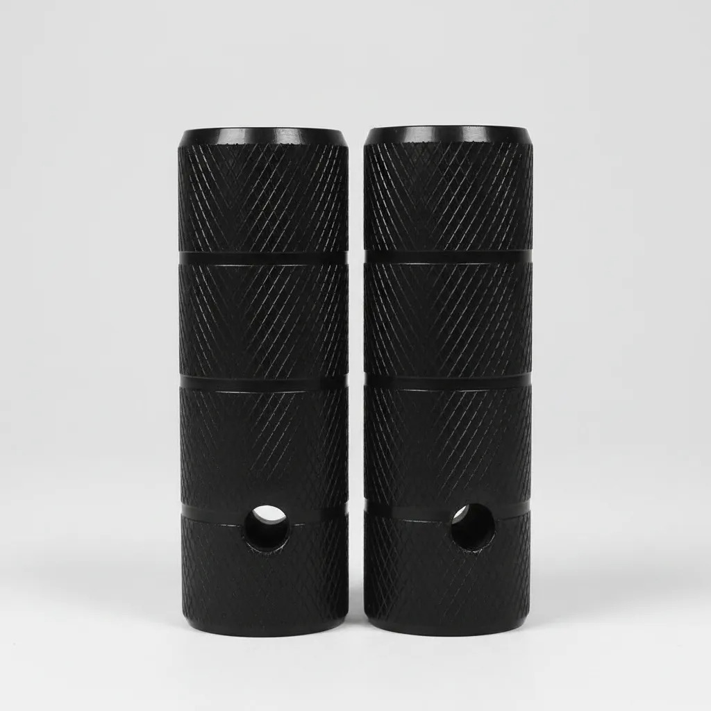 Par De Picadores Bici Bmx Negros Para Eje 14mm