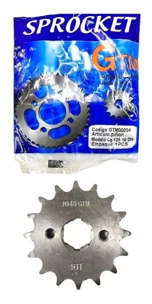Piñon Moto Cg 125 16 Dts. Gtm00054
