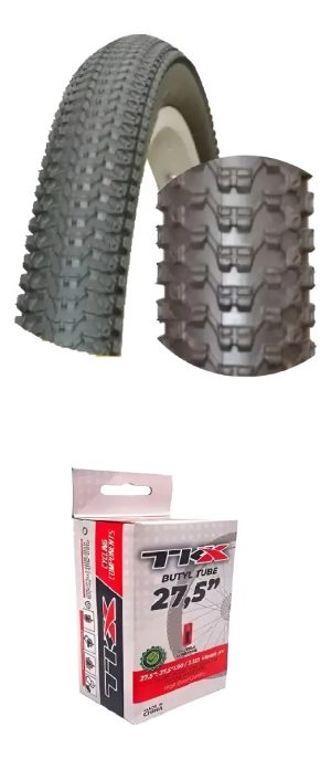 Cubierta + Camara De Bicicleta Valv. Fina O Gruesa Rod. 27.5