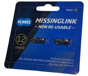 Union De Cadena Kmc P/ 12 Vels. 2 Piezas. Plateado. Bici
