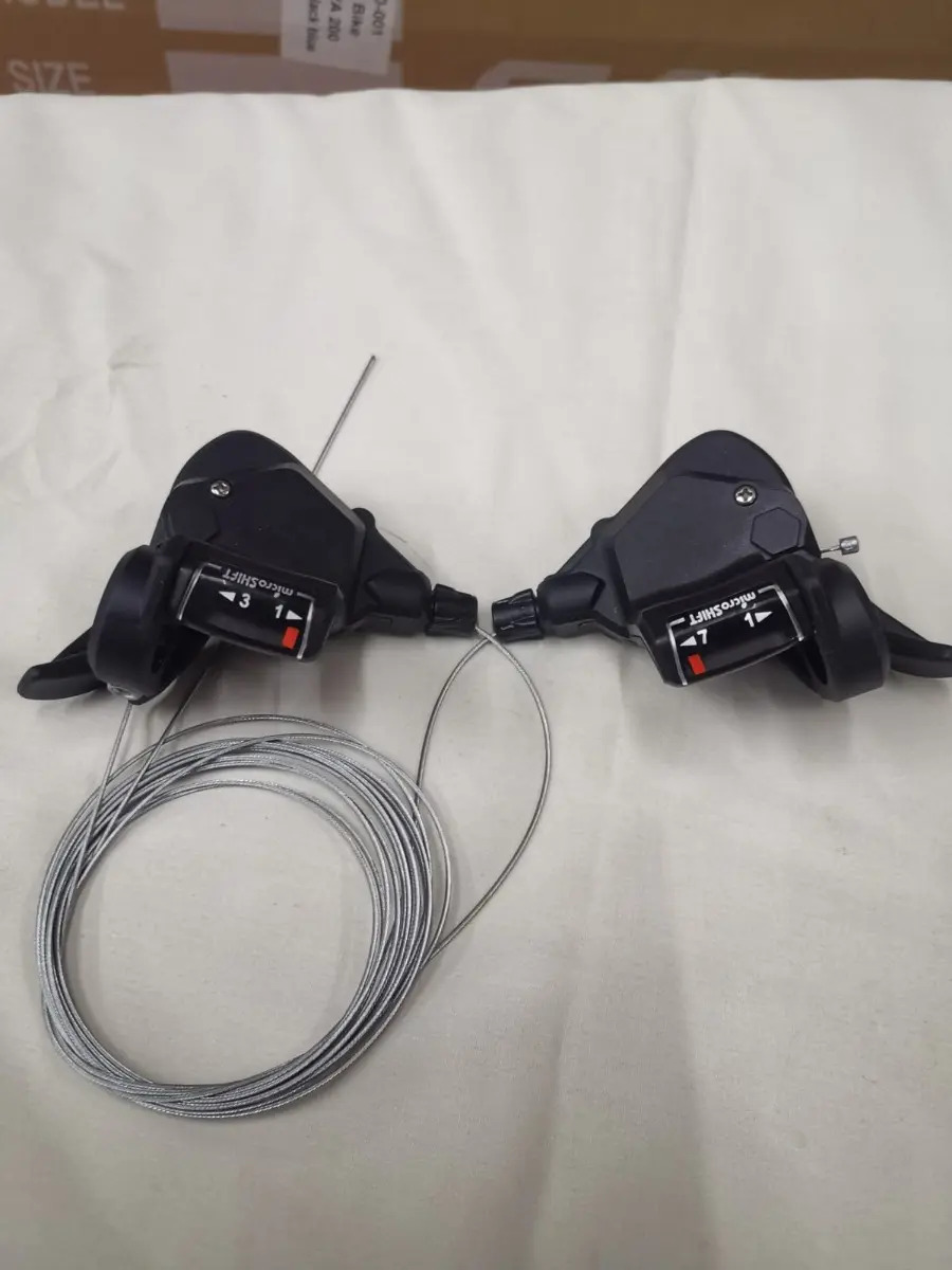 Juego De Shifters P/bicicleta.microshift Ts38 3x7 Vel. Sts38 - Imagen 2