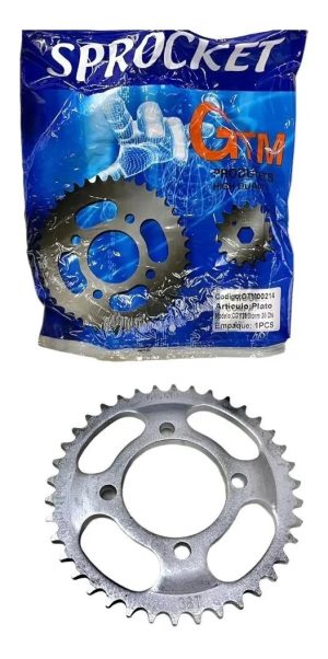 Plato P/moto Cgl 125/storm 38 Dientes, Concavo. Gtm00214